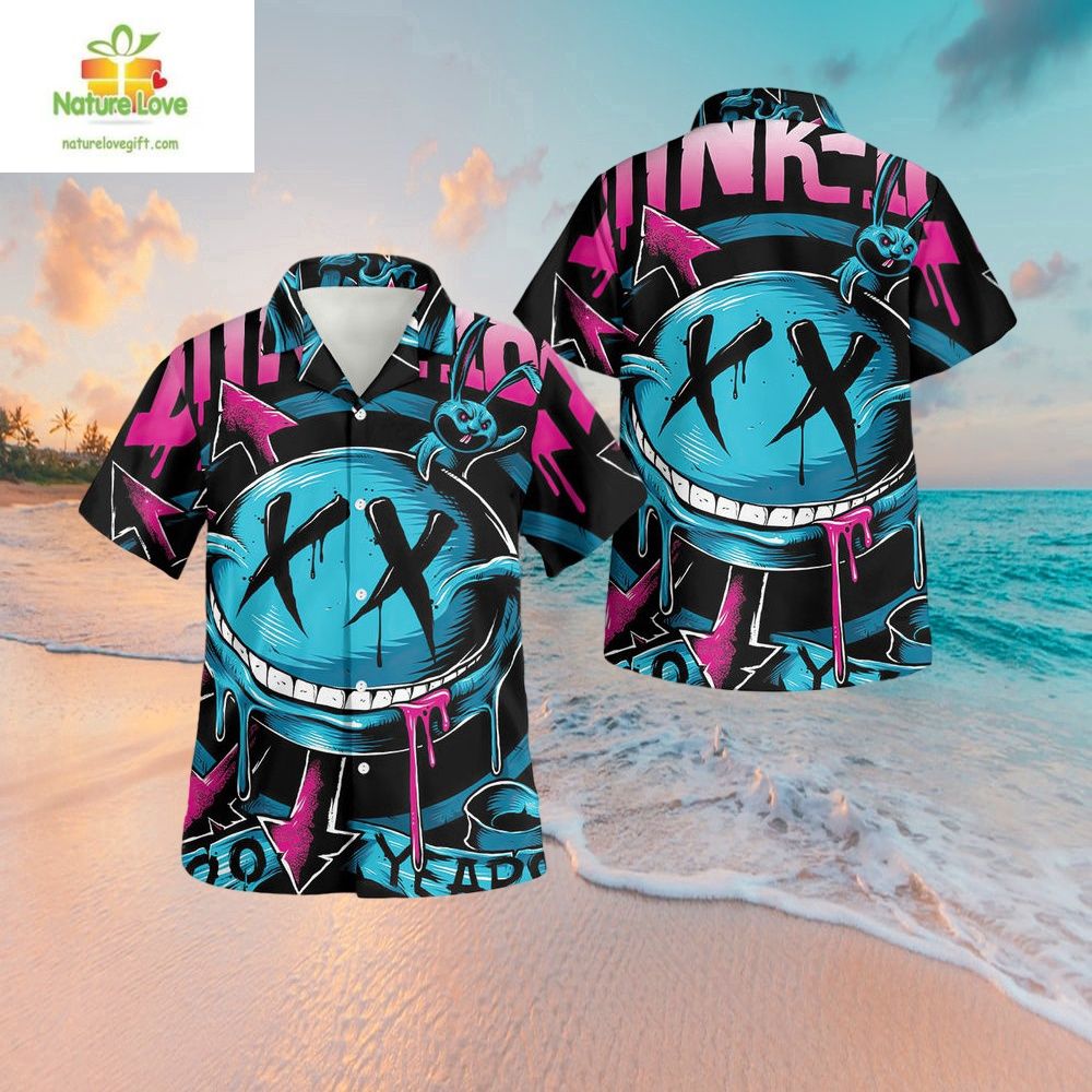 Blink 182 Hawaiian Band Merch Rock Style Aloha - Adult & Kids T-Shirts, Sweatshirts & Hoodies apparel design preview 1
