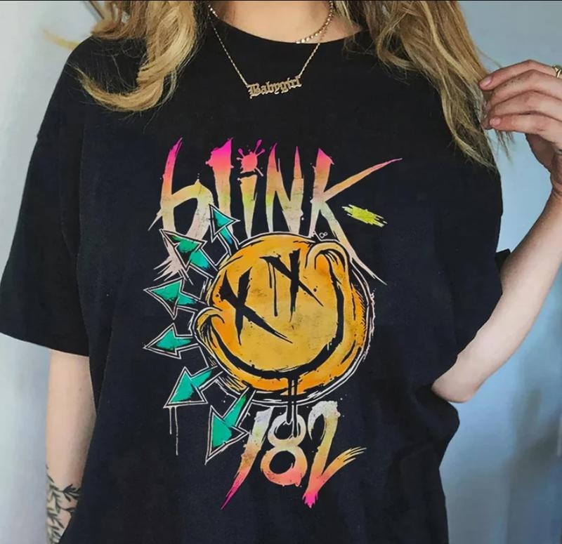 Blinkkkk Rock Smile Face Concert Cute - Adult & Kids T-Shirts, Sweatshirts & Hoodies apparel design preview 1