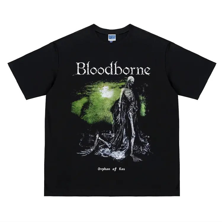 Bloodborne Curse" Heavyweight Vintage 100% Cotton - Adult & Kids T-Shirts, Sweatshirts & Hoodies apparel design preview 1