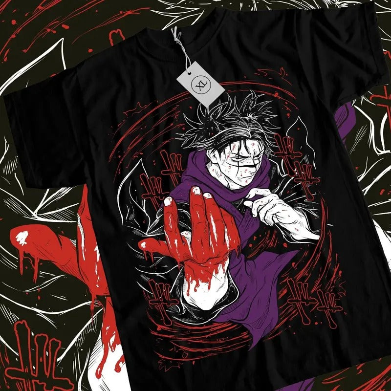 Bloody Choso T Shir Japanese Manga Jujutsu Kaisen - Adult & Kids T-Shirts, Sweatshirts & Hoodies apparel design preview 1