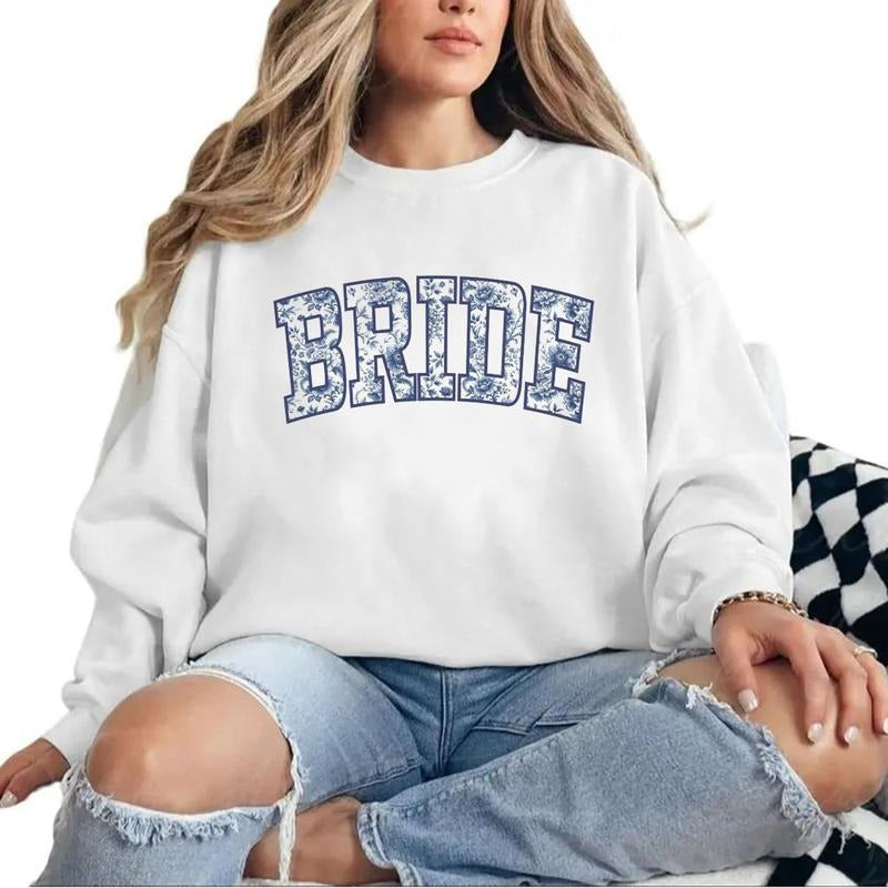 Blue Bride Engaged Be Wedding Bridal Shower - Adult & Kids T-Shirts, Sweatshirts & Hoodies apparel design preview 1
