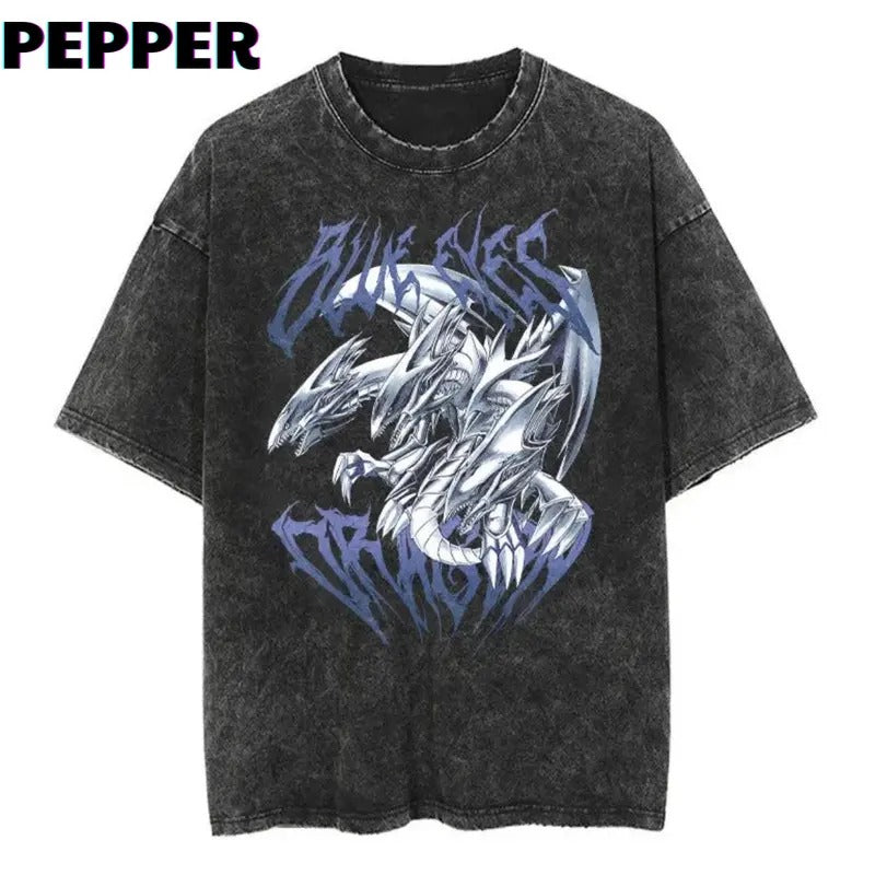 Blue Eyes Dragon Vintage Menswear Top Underwear - Adult & Kids T-Shirts, Sweatshirts & Hoodies apparel design preview 1