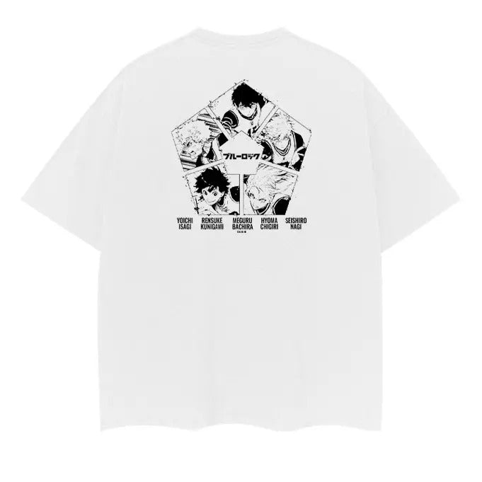 Blue Lock "Rivals" Vintage Anime 100% Cotton Original - Adult & Kids T-Shirts, Sweatshirts & Hoodies apparel design preview 1