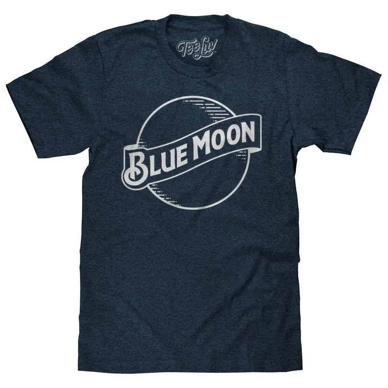 Blue Moon Logo Navy - Adult & Kids T-Shirts, Sweatshirts & Hoodies apparel design preview 1