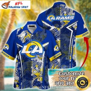 Blue Palms LA Rams Hawaiian Tropical Wave - Adult & Kids T-Shirts, Sweatshirts & Hoodies apparel design preview 1