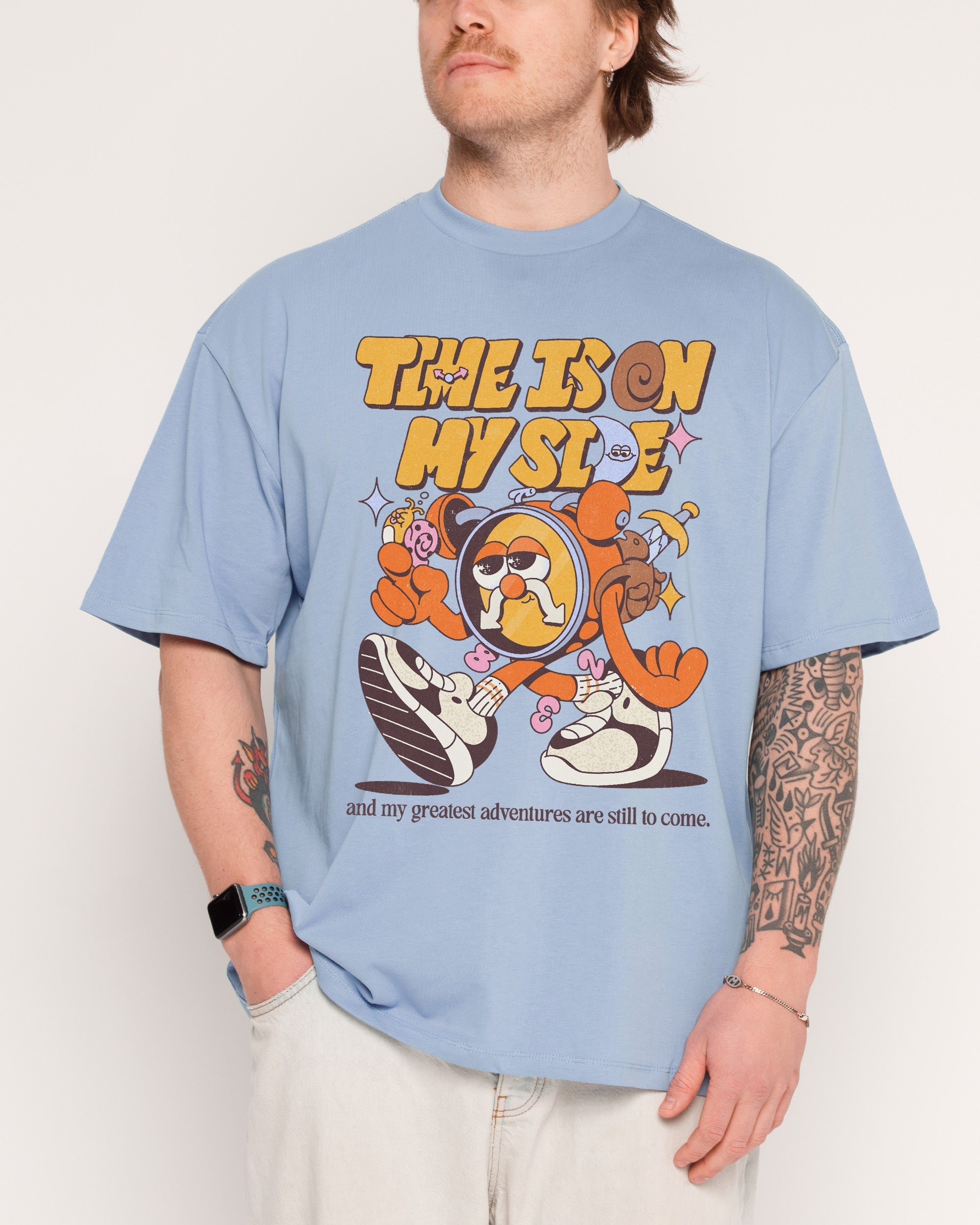 Time is on My Side Oversized - Adult & Kids T-Shirts, Sweatshirts & Hoodies apparel design preview 1