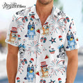 Bluey 4th Of July Hawaiian - Adult & Kids T-Shirts, Sweatshirts & Hoodies apparel design preview 1