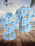 Bluey And Bingo Beach Summer Hawaiian - Adult & Kids T-Shirts, Sweatshirts & Hoodies apparel design preview 1