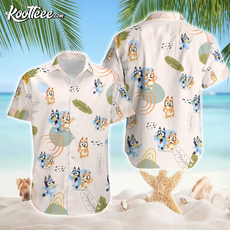Bluey And Bingo Summer Hawaiian - Adult & Kids T-Shirts, Sweatshirts & Hoodies apparel design preview 1