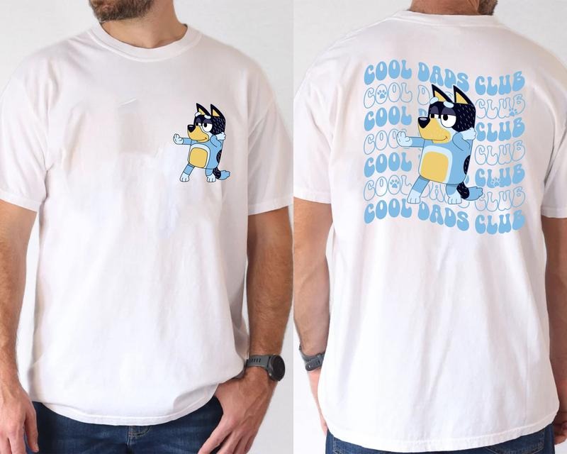 Bluey Cool Dad Bandit Club - Adult & Kids T-Shirts, Sweatshirts & Hoodies apparel design preview 1
