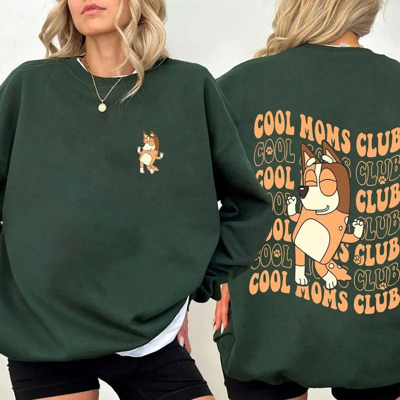 Bluey Cool Mom Club Best Price - Adult & Kids T-Shirts, Sweatshirts & Hoodies apparel design preview 1