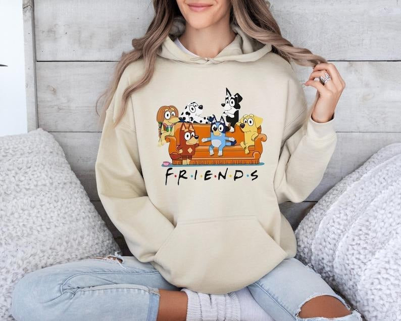 Bluey Era Big Family Cartoon Party Cotton Polyester - Adult & Kids T-Shirts, Sweatshirts & Hoodies apparel design preview 1
