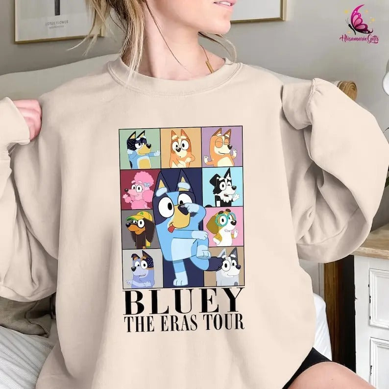 Bluey Eras Tour Midnights 2023 Family - Adult & Kids T-Shirts, Sweatshirts & Hoodies apparel design preview 1
