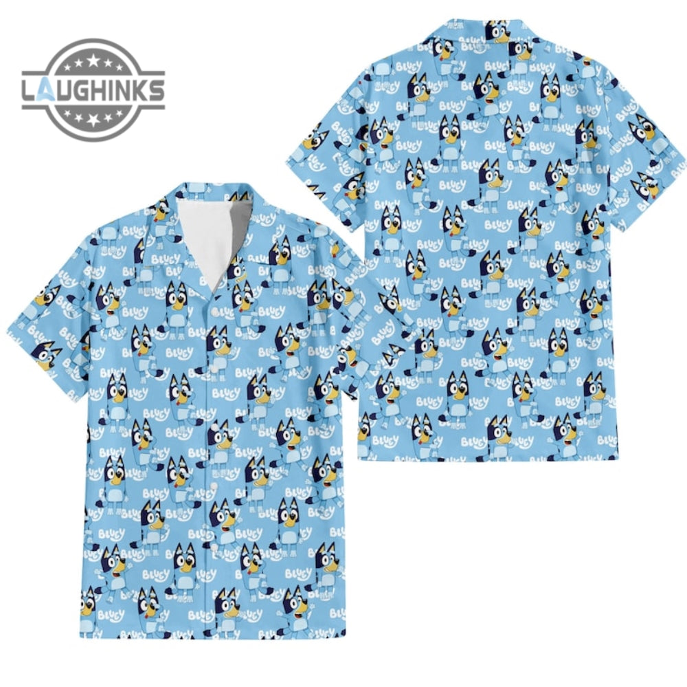 Bluey Hawaiian Mens Bandit Dad And Shorts Best - Adult & Kids T-Shirts, Sweatshirts & Hoodies apparel design preview 1