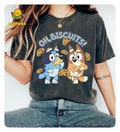 Bluey Oh Biscuits Mum Dad Bingo Friends Blue Dog - Adult & Kids T-Shirts, Sweatshirts & Hoodies apparel design preview 1