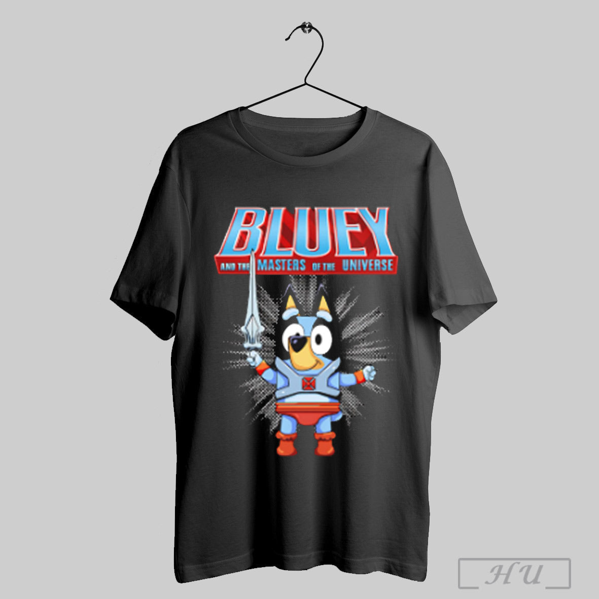 Bluey And The Masters Of Universe - Adult & Kids T-Shirts, Sweatshirts & Hoodies apparel design preview 1