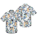 Bluey dad family hawaiian gift for and friend 2709192 - Adult & Kids T-Shirts, Sweatshirts & Hoodies apparel design preview 1