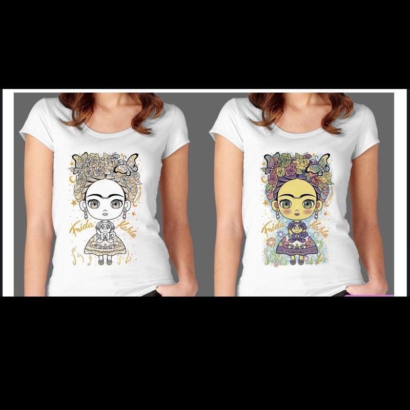 Blusa De Frida Para Dama. Casual Cotton - Adult & Kids T-Shirts, Sweatshirts & Hoodies apparel design preview 1