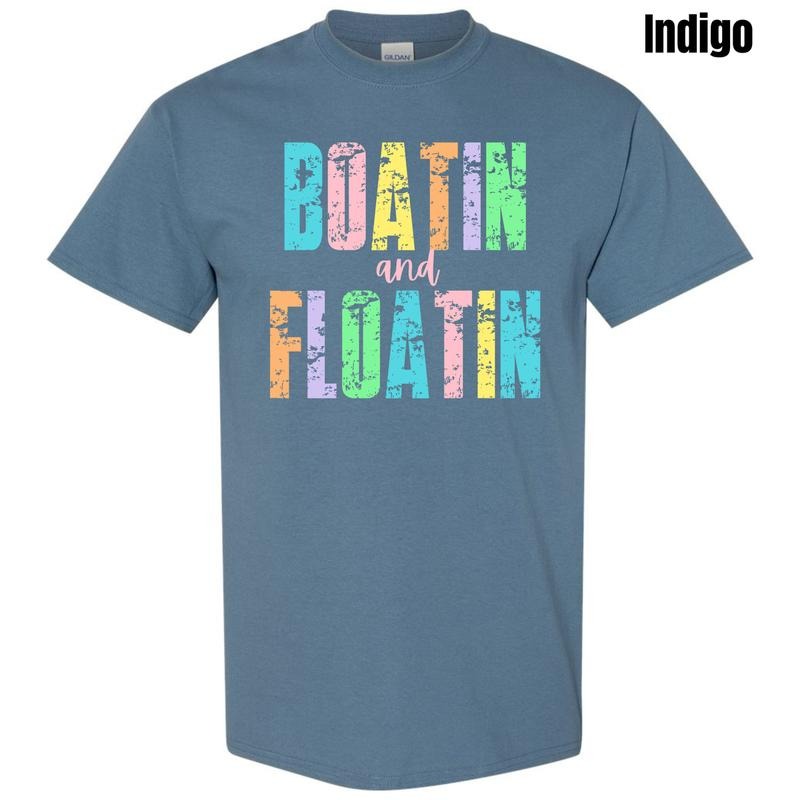 Boatin Floatin Gildan Short Sleeve 'NLB' - Adult & Kids T-Shirts, Sweatshirts & Hoodies apparel design preview 1