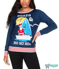 Boats & Ho Ho Hos 3D Ugly Christmas Sweater - Holiday Gift product image