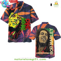 Bob Marley Hawaiian One Love Heart Freedom - Adult & Kids T-Shirts, Sweatshirts & Hoodies apparel design preview 1