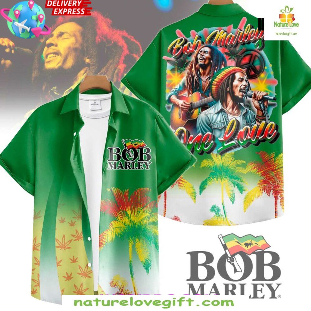 Bob Marley One Love Hawaiian Special Edition - Adult & Kids T-Shirts, Sweatshirts & Hoodies apparel design preview 1