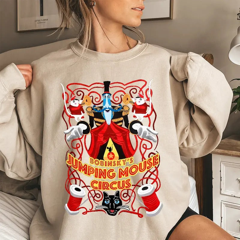 Bobinsky'S Jumping Mouse Circus Bobinsky Coraline - Adult & Kids T-Shirts, Sweatshirts & Hoodies apparel design preview 1