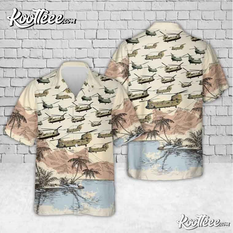 Boeing CH-47 Chinook US Army Hawaiian - Adult & Kids T-Shirts, Sweatshirts & Hoodies apparel design preview 1