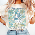 Boho Floral Goose Spring Classic Retro - Adult & Kids T-Shirts, Sweatshirts & Hoodies apparel design preview 1