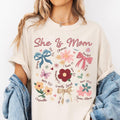 Boho Floral Mama She Is Mom Christian Spring - Adult & Kids T-Shirts, Sweatshirts & Hoodies apparel design preview 1