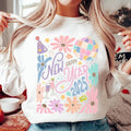 Boho New Year 2025 Retro Years Disco Ball Pink Pastel - Adult & Kids T-Shirts, Sweatshirts & Hoodies apparel design preview 1