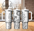 Boho Owl Wooded Print Engraved Tumbler - Adult & Kids T-Shirts, Sweatshirts & Hoodies apparel design preview 1