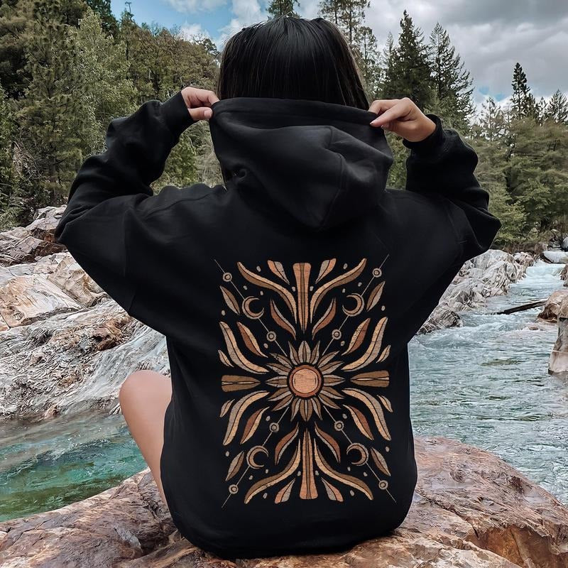 Boho Radiant Sun - Adult & Kids T-Shirts, Sweatshirts & Hoodies apparel design preview 1