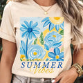 Boho Summer Floral Watercolor Girly Her Hello - Adult & Kids T-Shirts, Sweatshirts & Hoodies apparel design preview 1