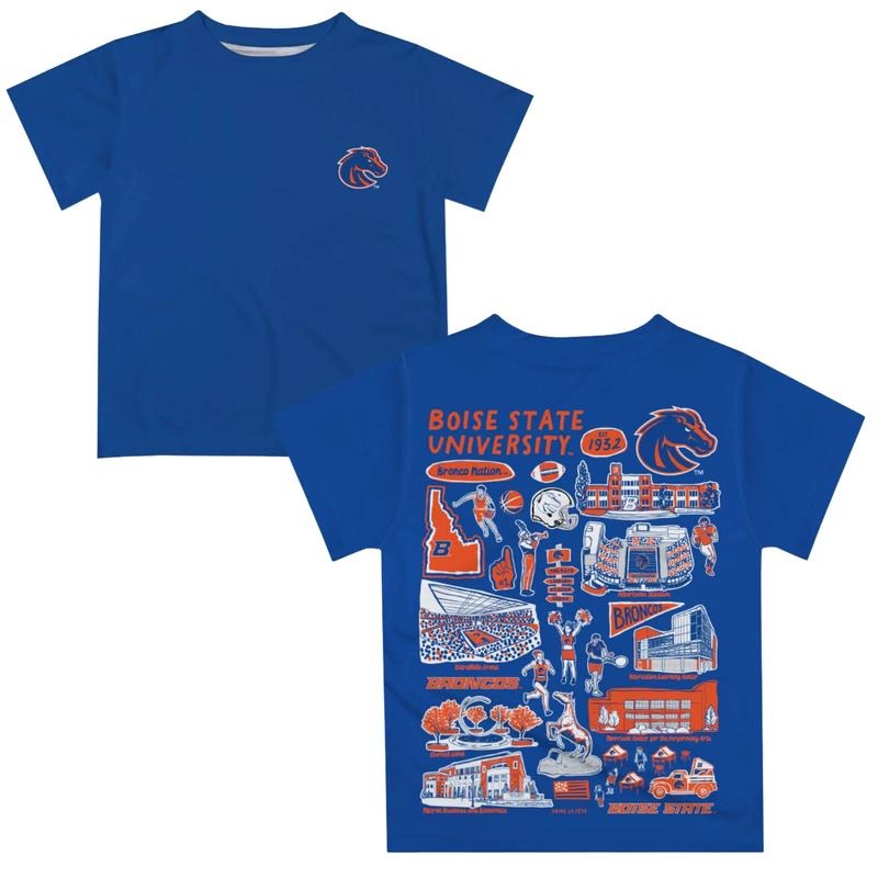 Boise State University Broncos Impressions Artwork - Adult & Kids T-Shirts, Sweatshirts & Hoodies apparel design preview 1