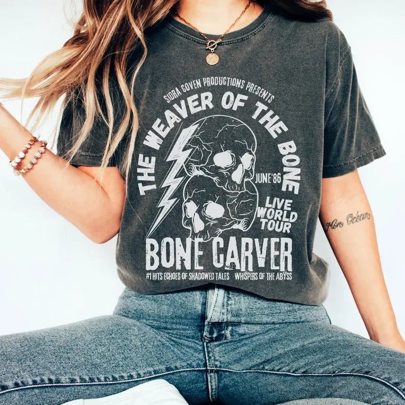 Bone Carver Distressed Band Acotar S J Maas Bookish - Adult & Kids T-Shirts, Sweatshirts & Hoodies apparel design preview 1