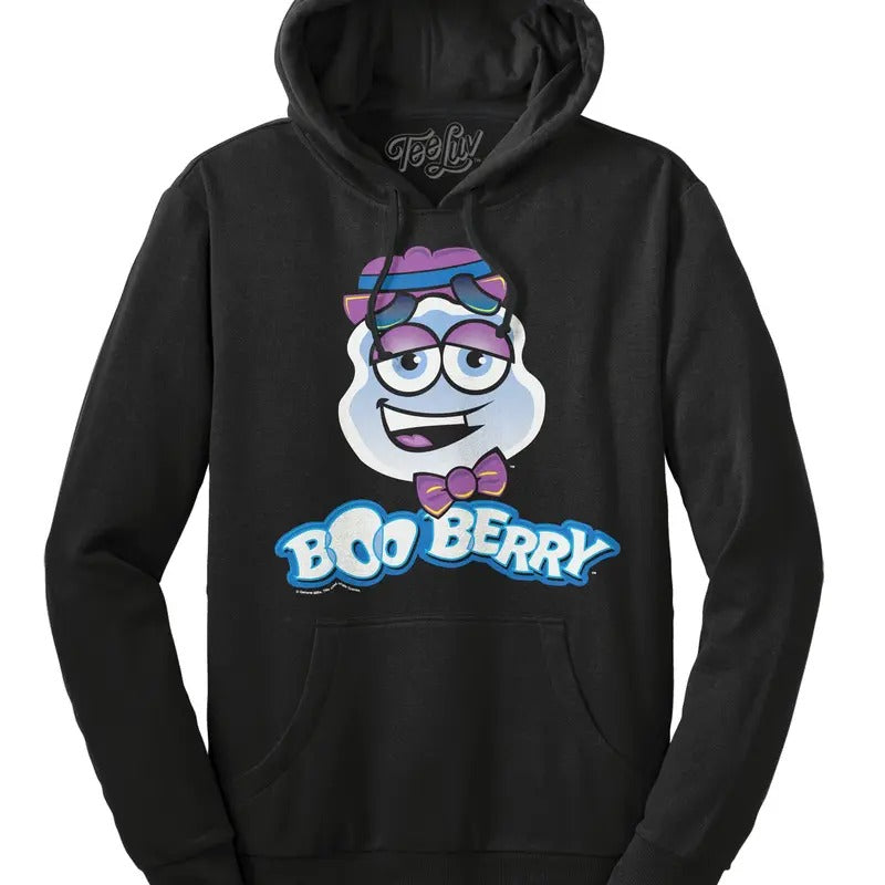 Boo Berry Cereal Logo Hooded Black - Adult & Kids T-Shirts, Sweatshirts & Hoodies apparel design preview 1