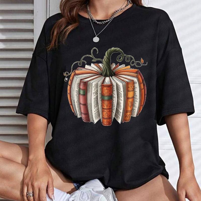 Book Fall Pumpkin Teacher Lover Season Hoodieshirt - Adult & Kids T-Shirts, Sweatshirts & Hoodies apparel design preview 1