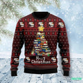Book Pine 3D Ugly Christmas Sweater - Holiday Gift product image