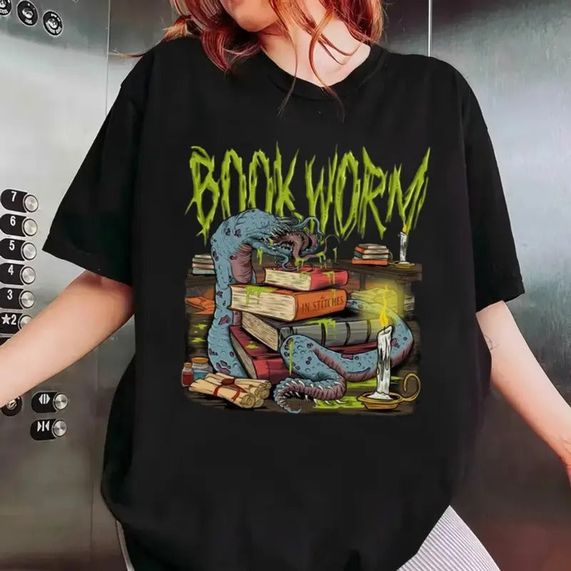 Book Worm Booktok Readers Bookish Lover Teacher Short - Adult & Kids T-Shirts, Sweatshirts & Hoodies apparel design preview 1