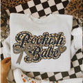 Bookish Babe Leopard Print Ash Grey Booktok Clean - Adult & Kids T-Shirts, Sweatshirts & Hoodies apparel design preview 1