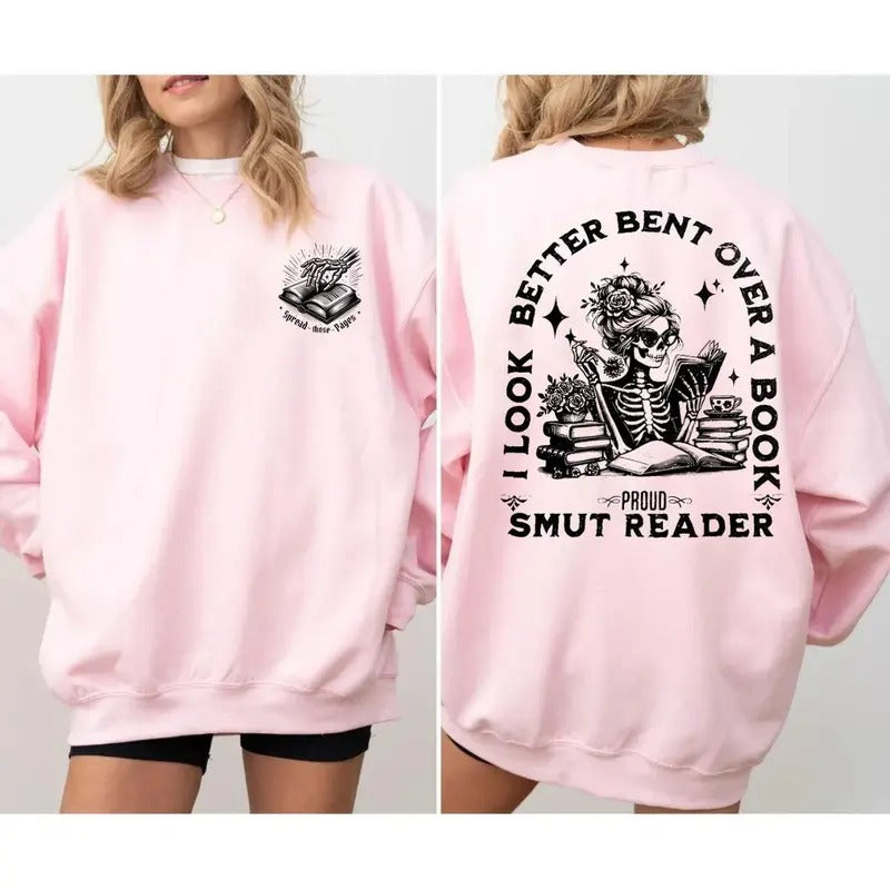 Bookish I Better Bent Over Book 2 Sided Spicy Smut - Adult & Kids T-Shirts, Sweatshirts & Hoodies apparel design preview 1