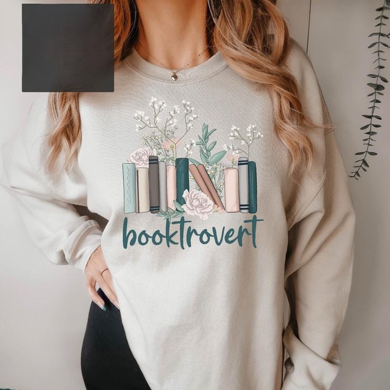 Booktrovert Book Lover Bookish Her Him - Adult & Kids T-Shirts, Sweatshirts & Hoodies apparel design preview 1