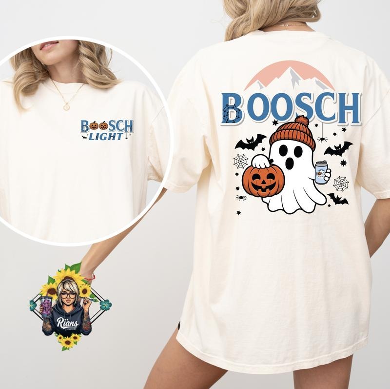 Booosch Light Spooky Cute Comfort Colors Ghost - Adult & Kids T-Shirts, Sweatshirts & Hoodies apparel design preview 1