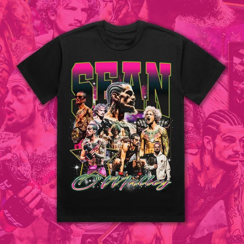 Bootleg Vintage 90s Sean O'Malley UFC Suga Classic - Adult & Kids T-Shirts, Sweatshirts & Hoodies apparel design preview 1