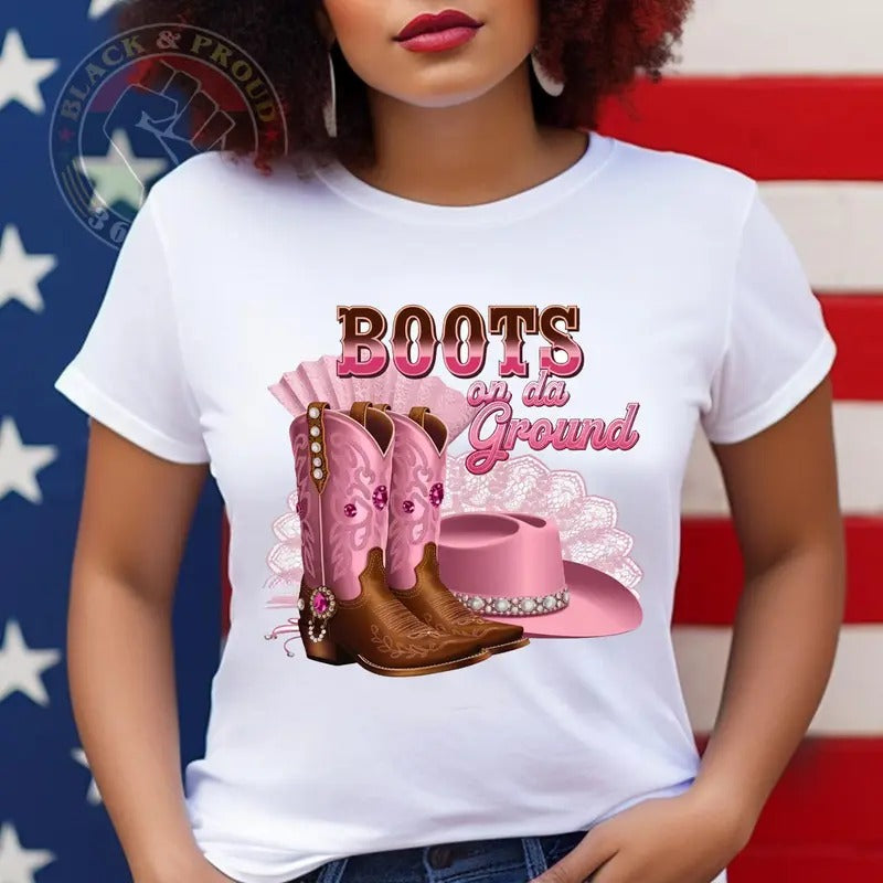 Boots Ground Where Them Fans County Dance Girl Grab - Adult & Kids T-Shirts, Sweatshirts & Hoodies apparel design preview 1