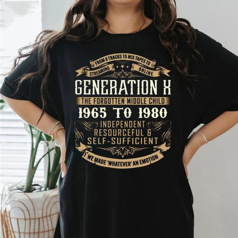 Born 1960s 1970s 1980s Generation X Gen Forgotten - Adult & Kids T-Shirts, Sweatshirts & Hoodies apparel design preview 1