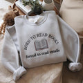 Born Read Books Forced Emails Minimalist Funny Reader - Adult & Kids T-Shirts, Sweatshirts & Hoodies apparel design preview 1