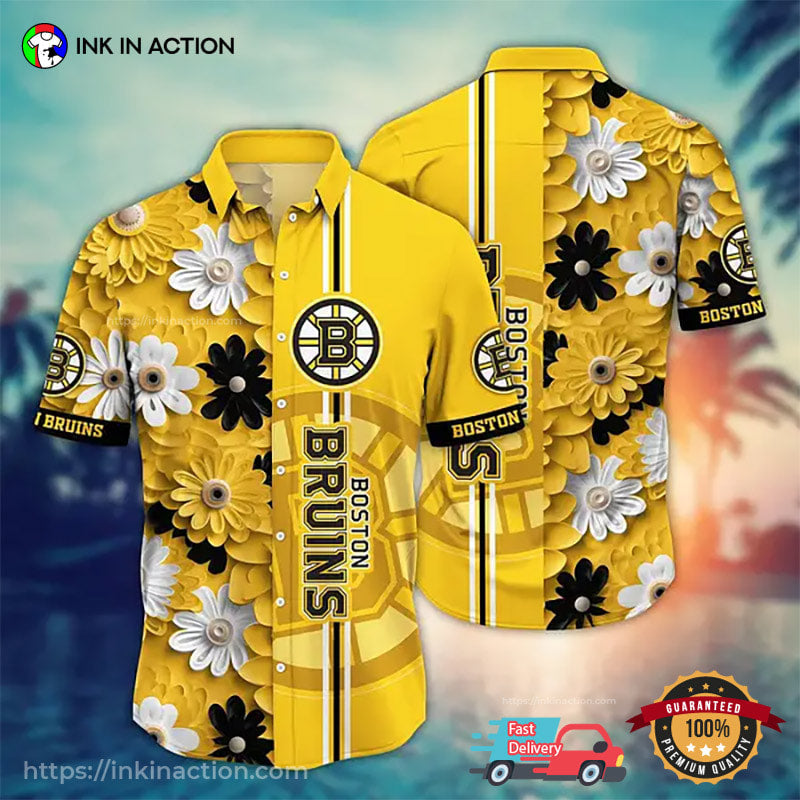Boston Bruins Ice Hockey Team Hawaiian - Adult & Kids T-Shirts, Sweatshirts & Hoodies apparel design preview 1