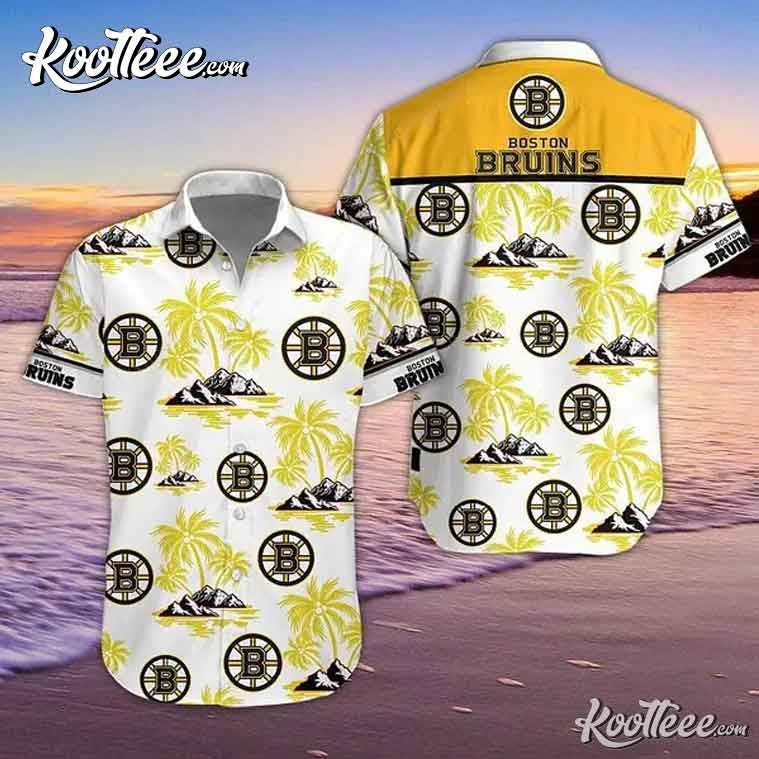 Boston Bruins Themed Hawaiian - Adult & Kids T-Shirts, Sweatshirts & Hoodies apparel design preview 1